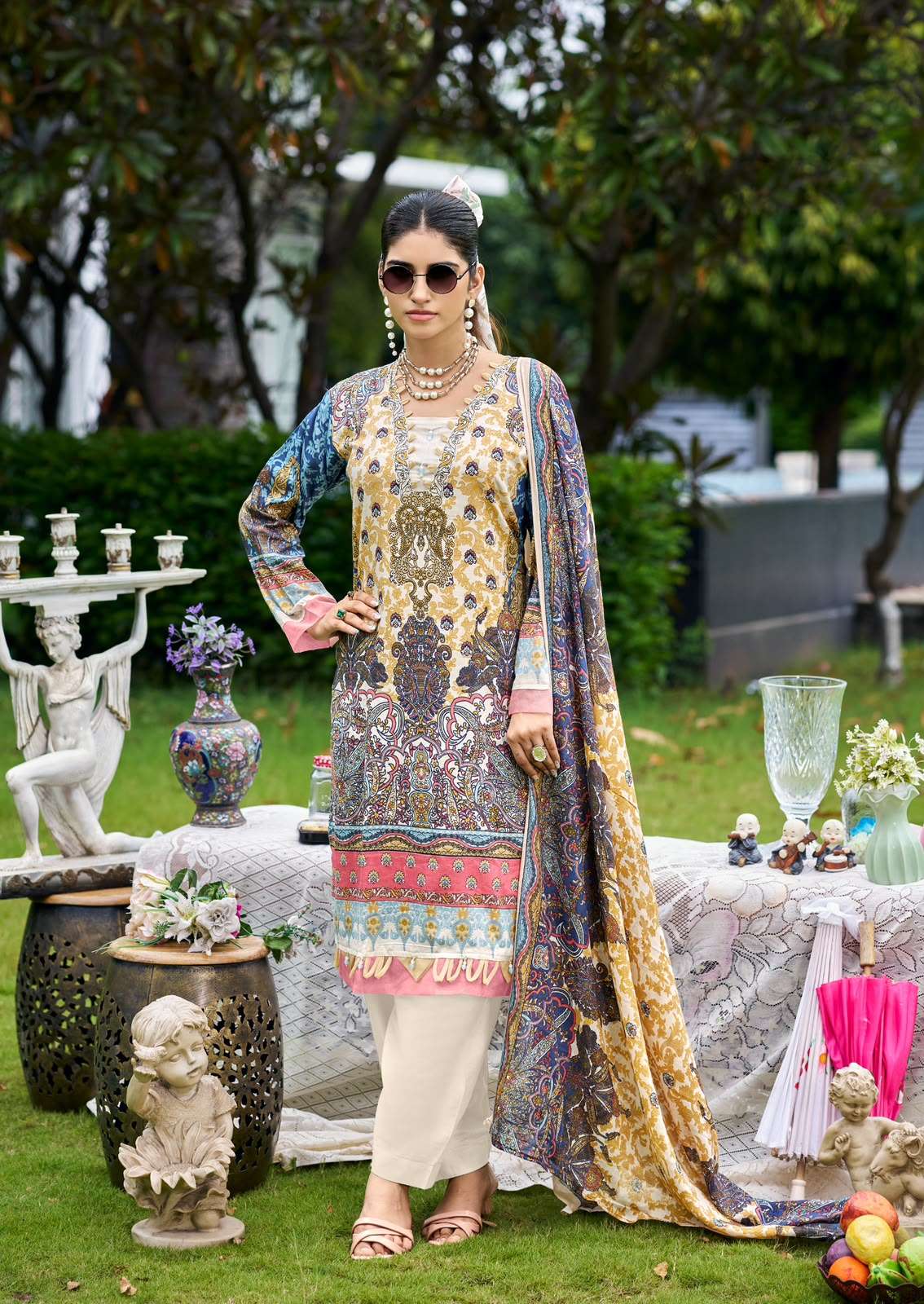 ISHAAL PRINTS GULMOHAR VOL 42 LAWN COTTON SALWAR SUIT WITH COTTON DUPATTA SET EXPORT ISHAAL PRINTS GULMOHAR VOL 42 LAWN COTTON SALWAR SUIT WITH COTTON DUPATTA SET EXPORT